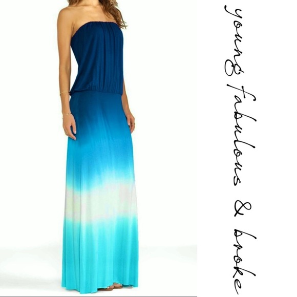 YOUNG FABULOUS & BROKE Ombré Dye SYDNEY Maxi Dress - Picture 10 of 16